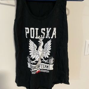 Tank top - black- Polish